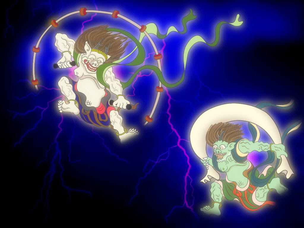 驚くばかり風神 雷神 壁紙 すべての美しい花の画像