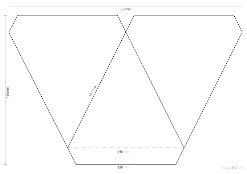 Wickelt die schnur zwischen zwei holzstäbe. Wimpelkette Selbst Gemacht Diy Mit Vorlage Zum Download