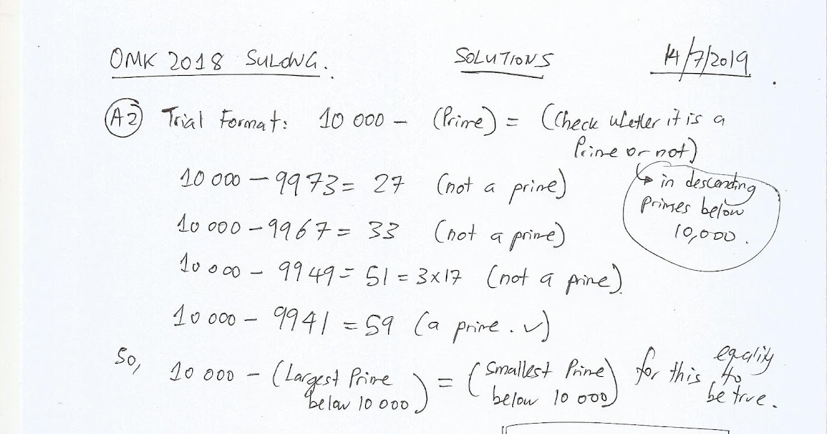 Contoh Soalan Olympiad Matematik Kebangsaan - Contoh Iklan