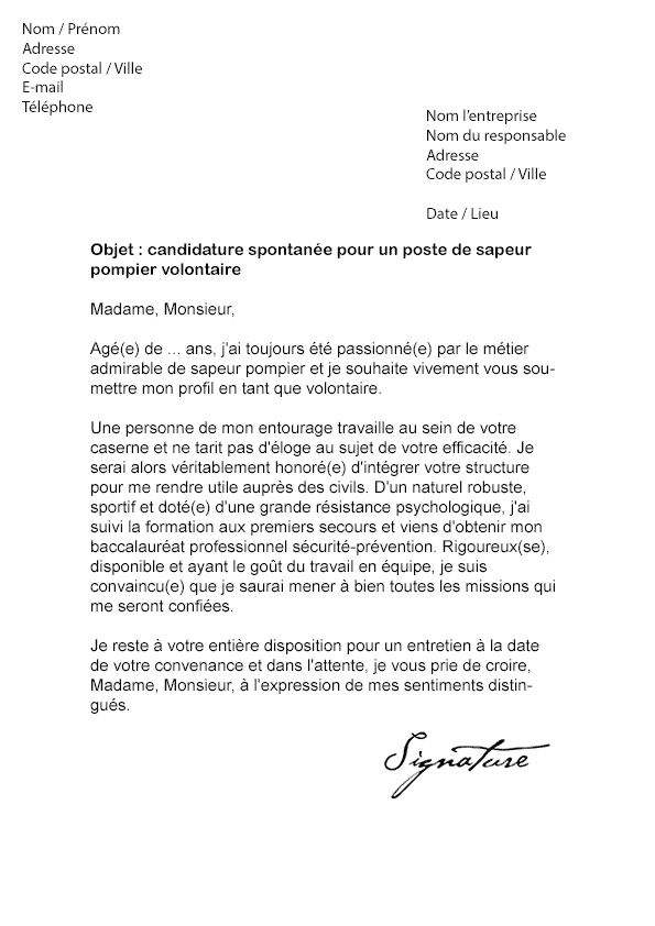 Exemple De Lettre De Demande D Affectation - Exemples de 