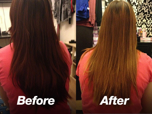 Easy hairstyle for long hair. Extra Colourb4 Hair Colour Remover