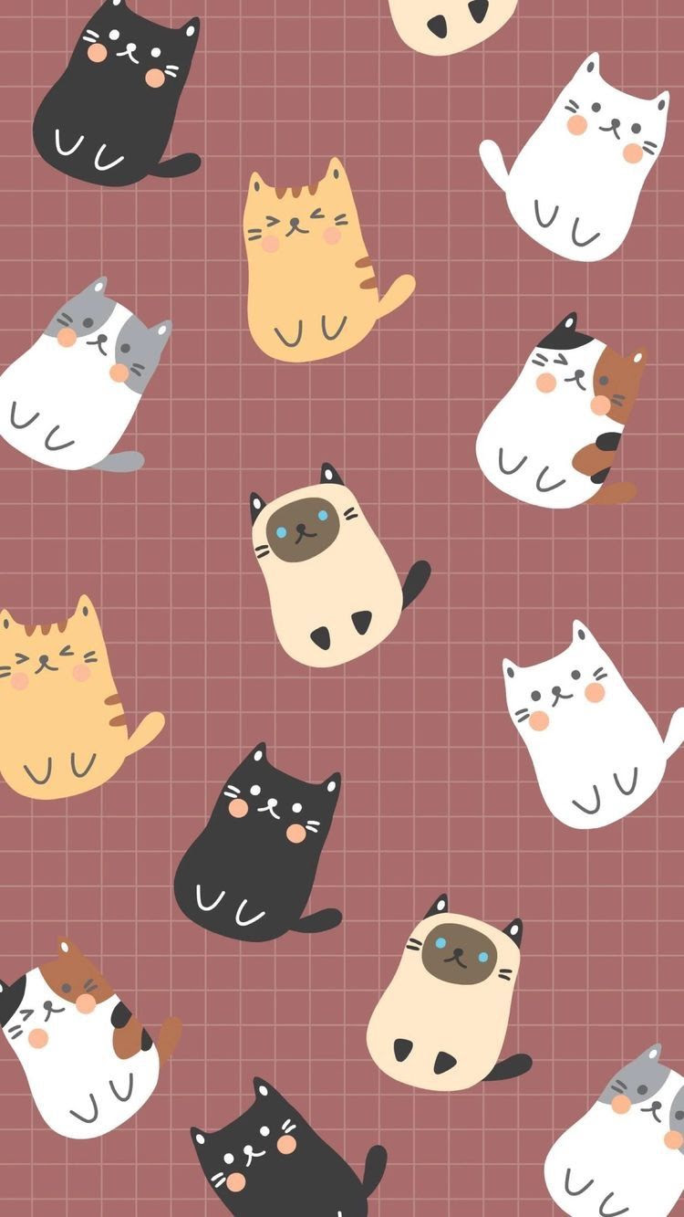 最高の猫 壁紙 おしゃれ イラスト 最高の壁紙コレクション