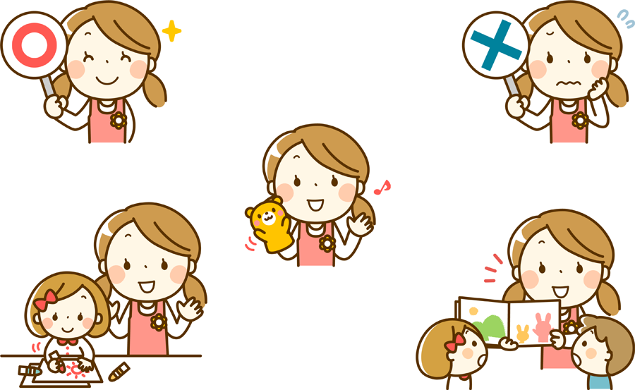 イラスト集 綺麗な保育 士 イラスト 無料