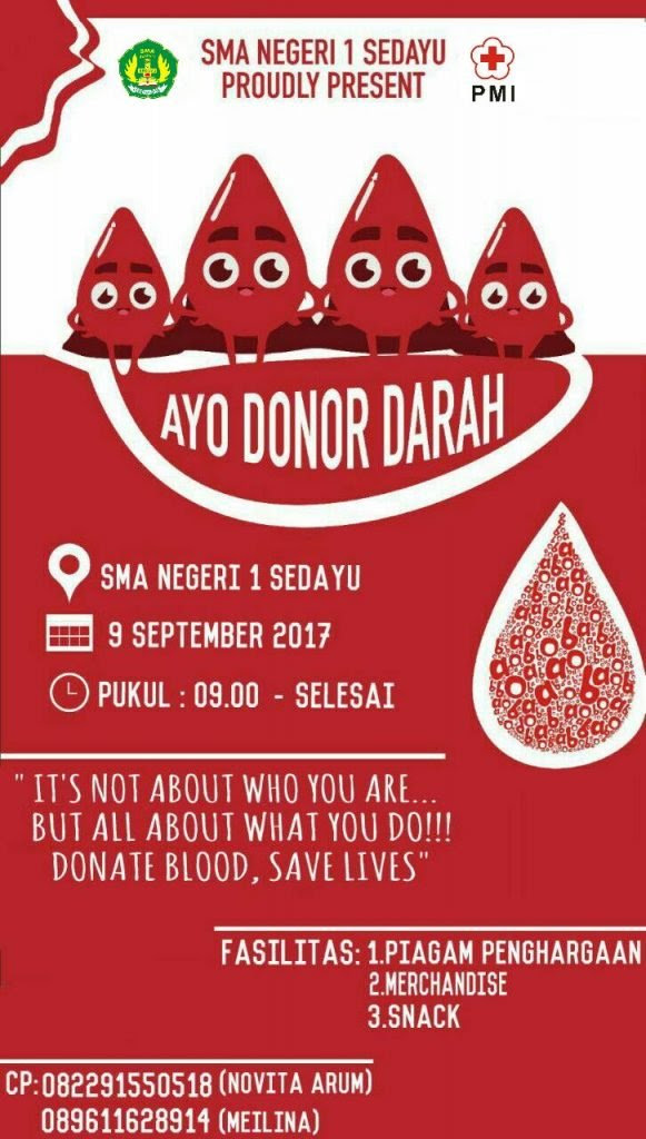 Pamflet Donor Darah : Jual Jasa Pembuatan Desain Poster ...