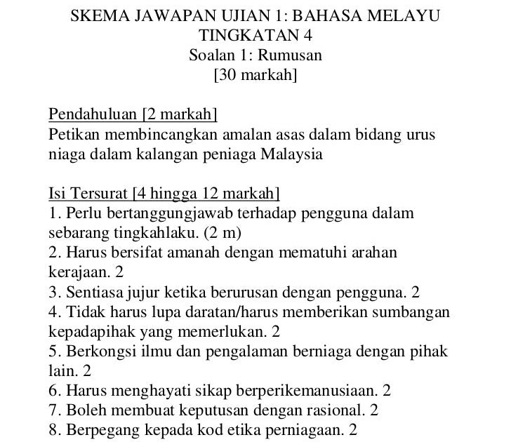 Soalan Bahasa Melayu Tingkatan 2 Ujian 1 - Viral Blog l