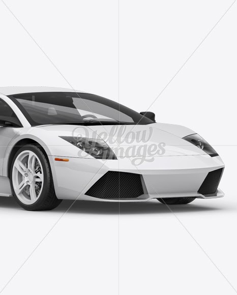 Download Download Lamborghini Murciélago Mockup Front 3/4 View PSD