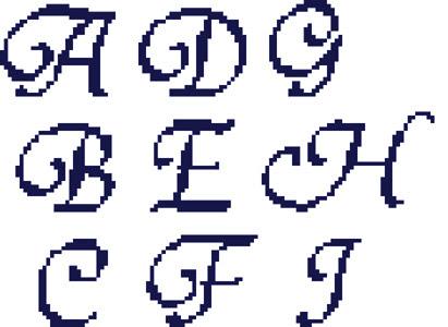 Free cross stitch alphabet charts. Gensther Tattoo Counted Cross Stitch Alphabet