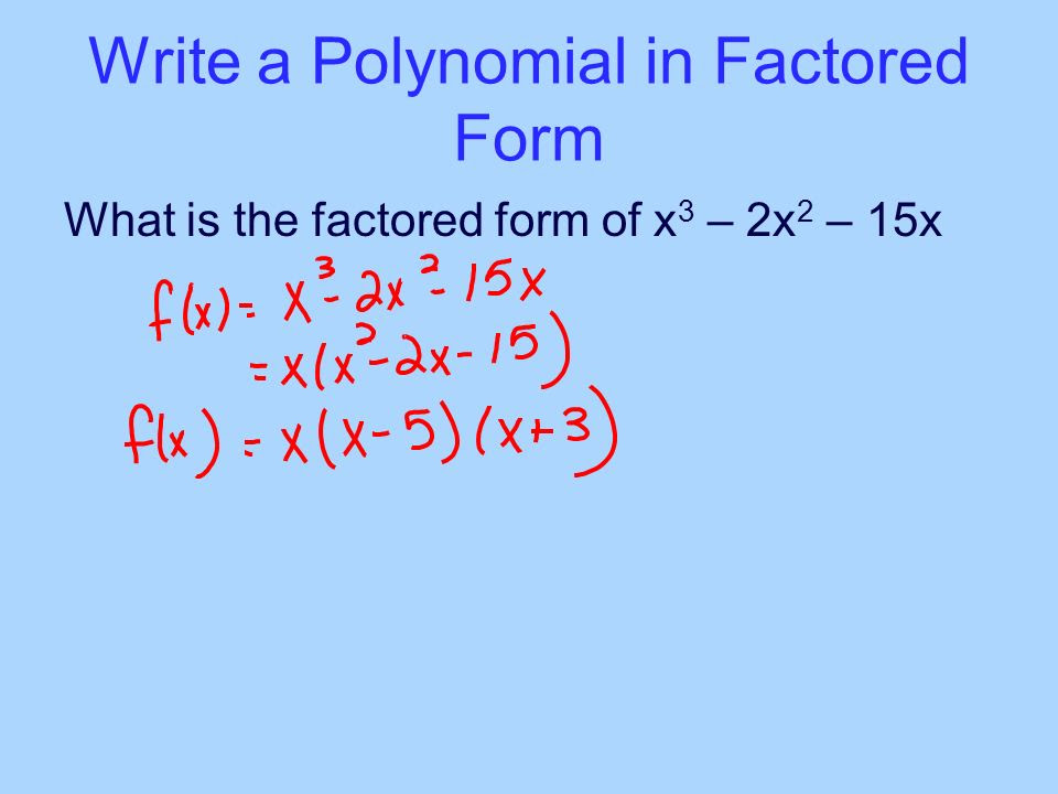 How To Write A Quadratic Function In Standard Form With