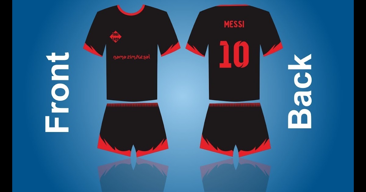 Contoh Cara  Desain  Baju Bola  Di Coreldraw 1001desainer