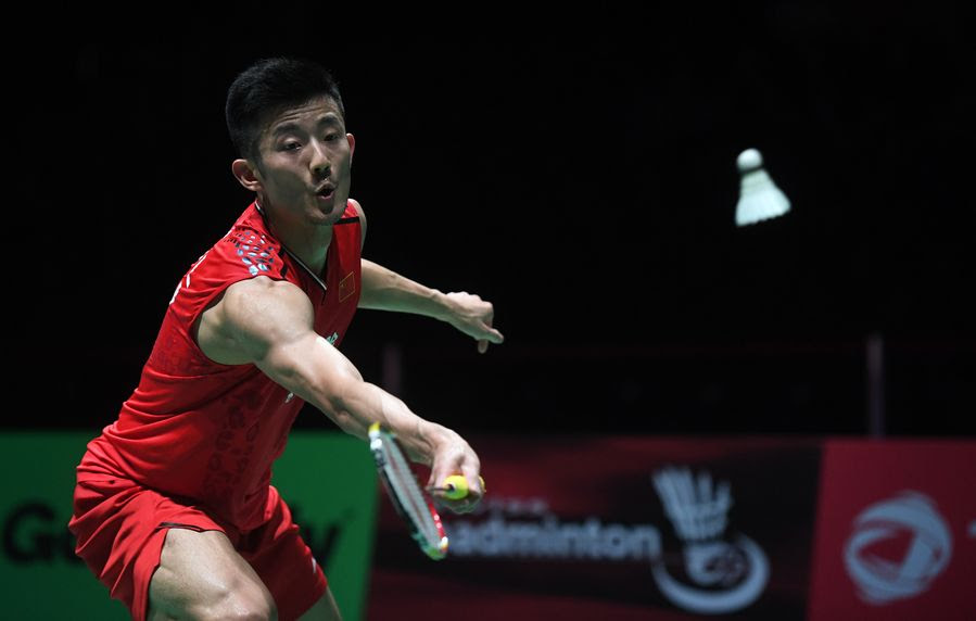 Chen long and carolina marin will defend their singles titles in japan with golds also up for grabs in men's doubles, women's doubles and mixed doubles. Olympic Champion Chen Long Knocked Out By Antonsen In Badminton Worlds Quarters Xinhua English News Cn