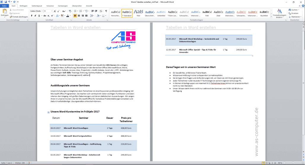 Tabelle 12 Spalten Pdf : Markieren sie die spalte, die sie ...
