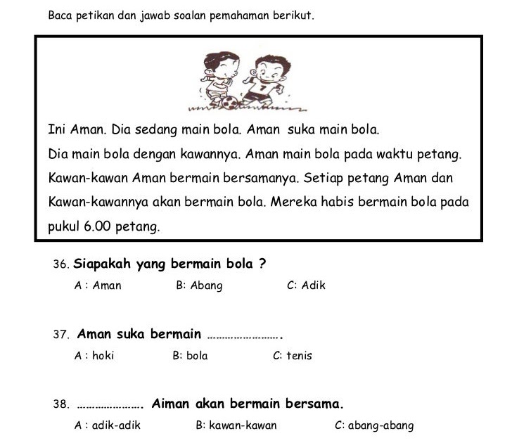 Soalan Ujian Bulanan Bahasa Melayu Tahun 3 - Frog Slinger