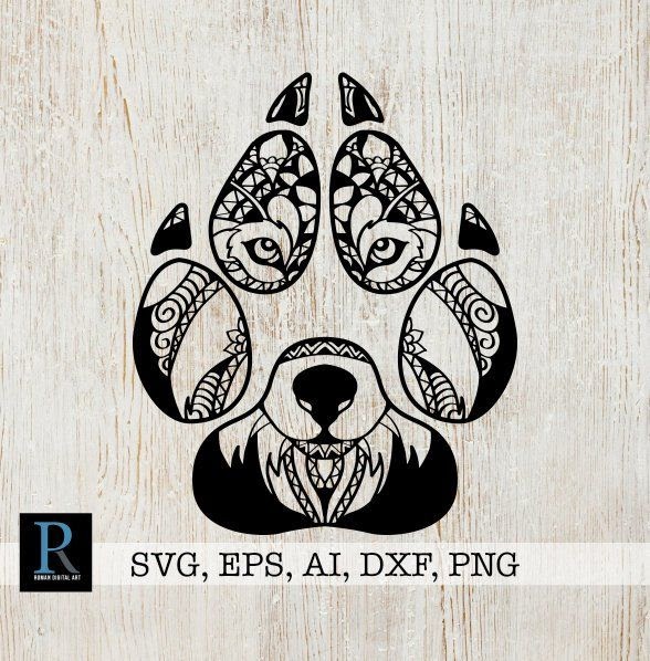 Download 3D Wolf Mandala Svg Printable - Free Layered SVG Files