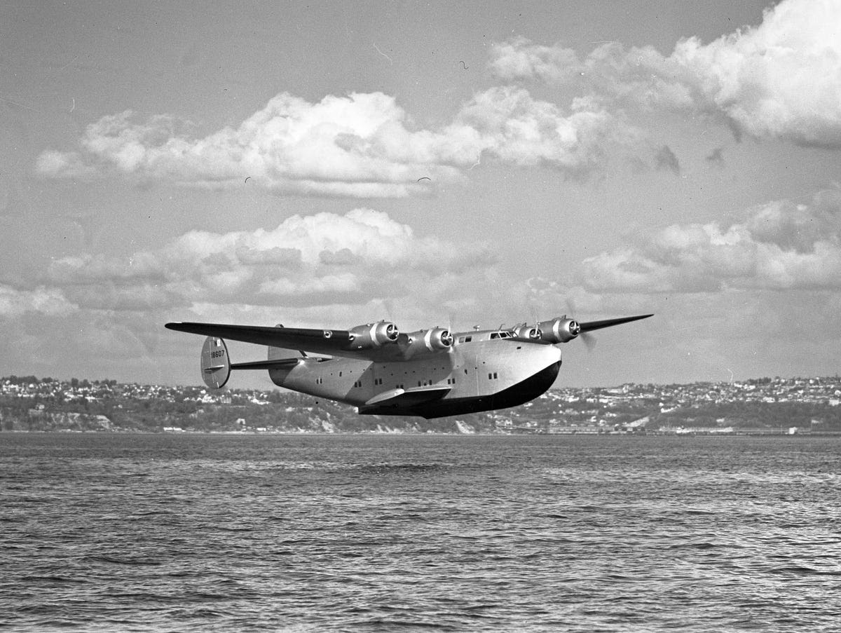 The ship                                                             analogy was                                                             appropriate,                                                             as the Clipper                                                             landed on the                                                             water, not                                                             runways.