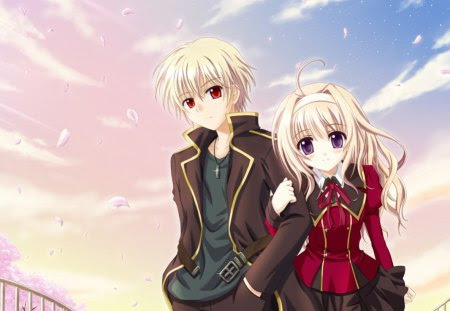 Animiesme Anime Boy And Girl Holding Hands Wallpaper