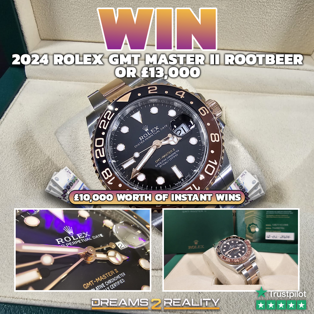 Image of ROLEX GMT Master II Rootbeer or £13,000 + £10,000 of Instant Wins