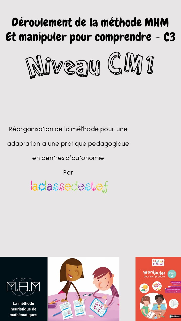 Organisation Des Seances De Mathematiques Mhm Et Manipuler Pour Comprendre Cycle 3 La Classe De Stefany