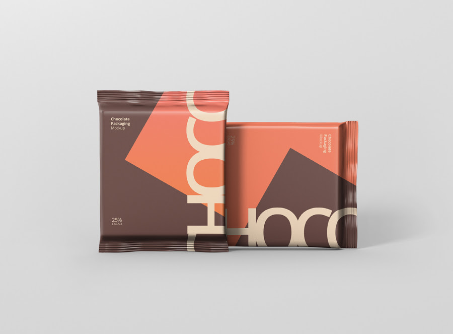 Download Download Chocolate Foil-Wrapped Mockup PSD