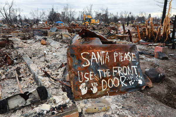 Thousands of homes in the neighborhood were destroyed.