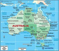 Map Of Australia Tropic Of Capricorn Australia Moment