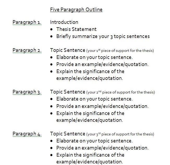 how to write a good 5 paragraph essay rubric