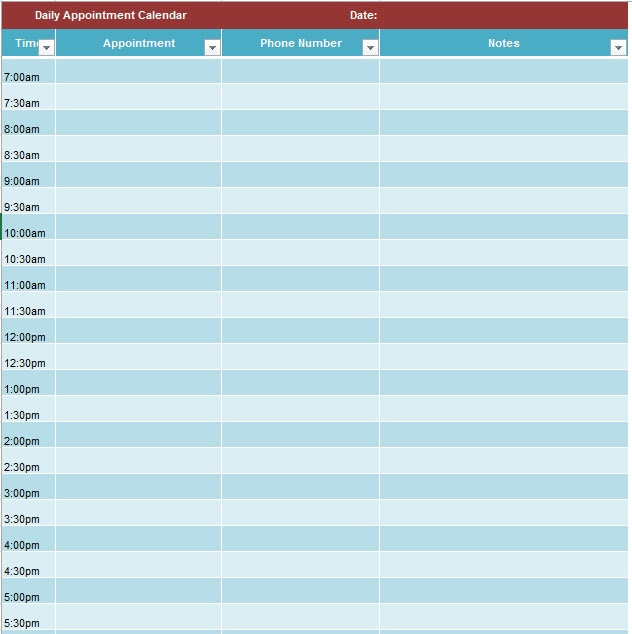 Relationship management, process & supply chain management, data analysis, availability and booking, as pocket calendar, advertising calendar, community calendar. 12 Free Sample Appointment Schedule Templates Printable Samples
