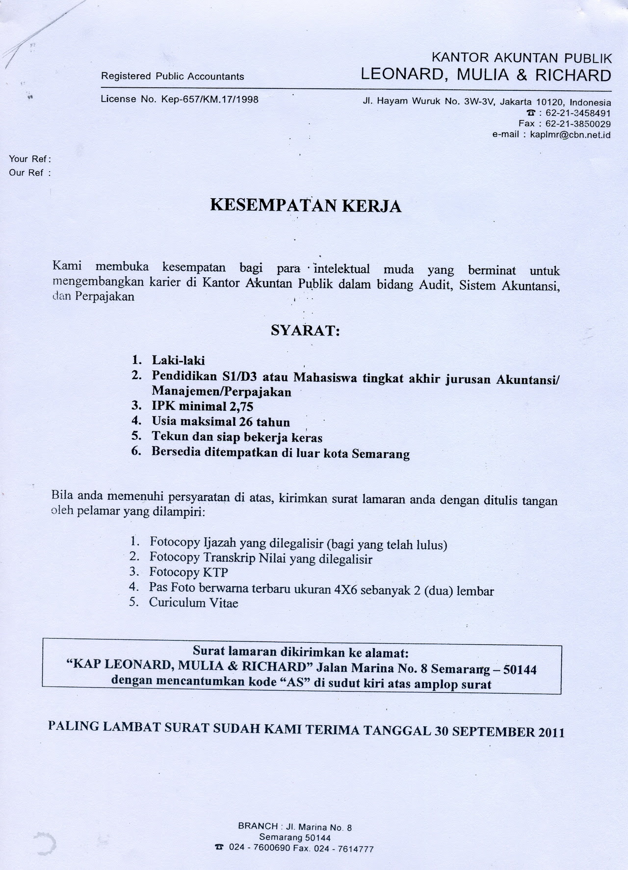 Lowongan Kerja Semarang Nasmoco - Loker Spot