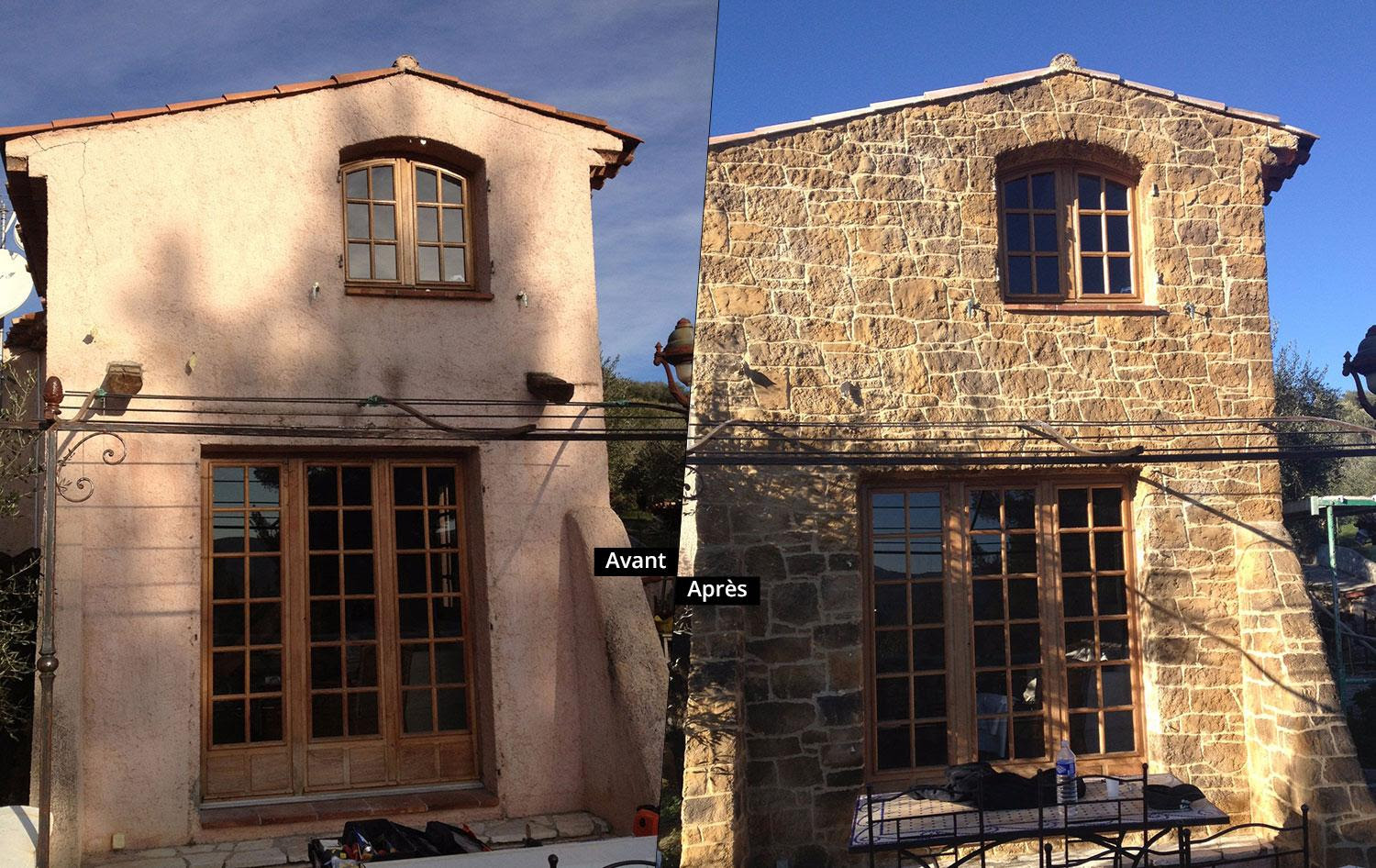 Une décoration classique mais charmante Renovation Facade Maison Par Azur Pro Renov Renovation Facade Et Mur Imitation Fausse Pierre Par Artisan Macon