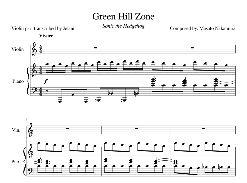 Green Hill Zone Sonic The Hedgehog Roblox Piano Youtube - sonic roblox piano sheet