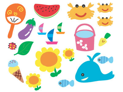 夏 イラスト かわいい 簡単 面白い犬のイラスト
