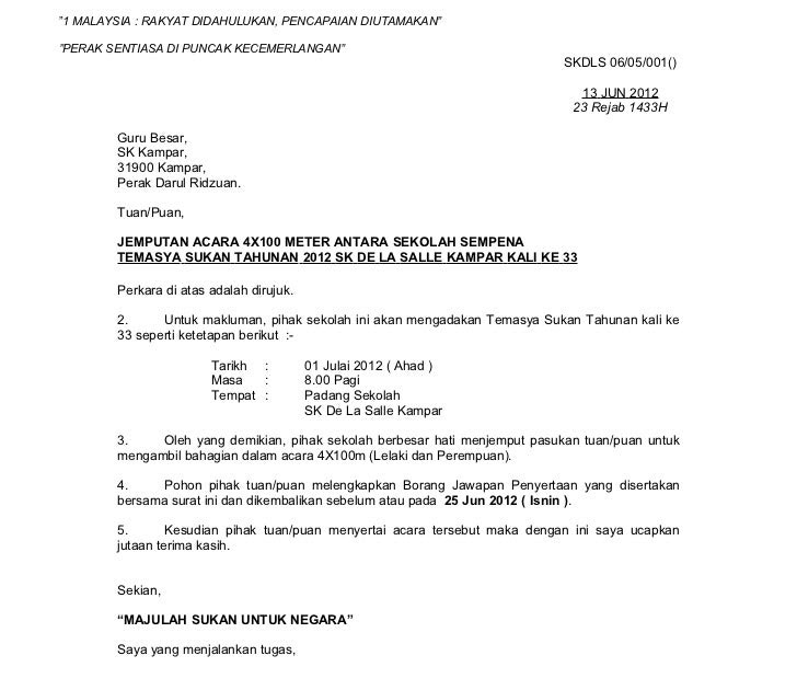 Cc Dalam Surat Rasmi - Surat Ras