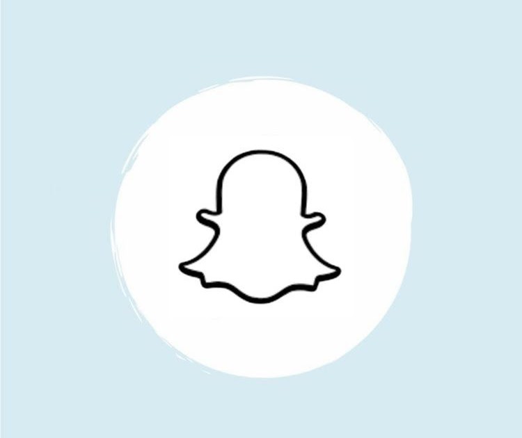 Light Blue Snapchat Logo Aesthetic