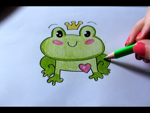 Cute Frog Drawing Step By Step ~ Drawing Easy