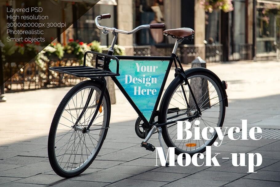 Download 4466+ Delivery Bike Mockup Psd Yellow Images Object Mockups