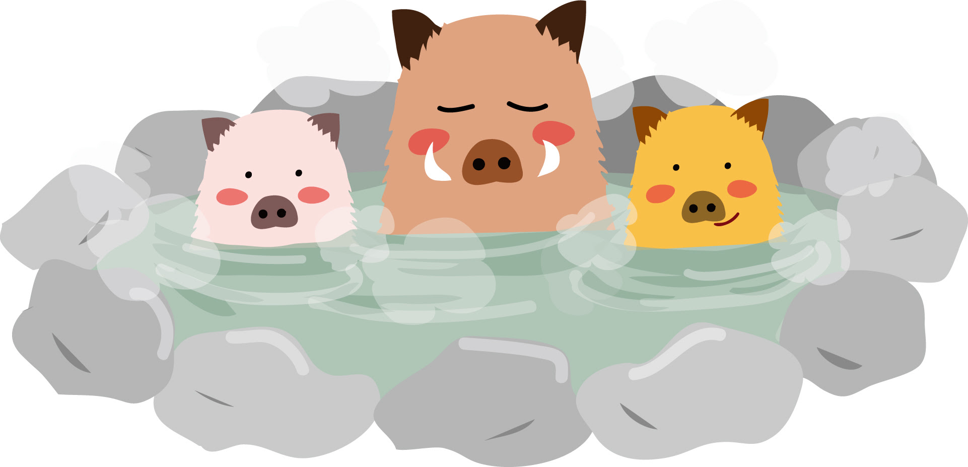 かわいいディズニー画像 最高かわいい フリー 温泉 イラスト