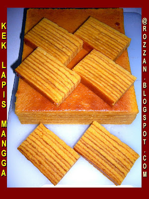 Riezanie's Recipe Collections: KEK LAPIS MANGGA