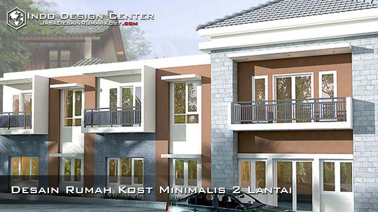 28 Desain Rumah 2 Lantai Kost Paling Populer