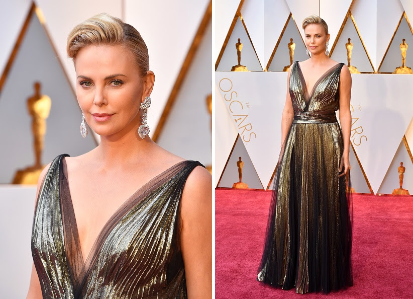 Resultado de imagem para CHARLIZE THERON VESTE DIOR