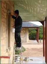The eaves were the easy part of the painting. How To Paint A House How To Paint The Exterior Of A House
