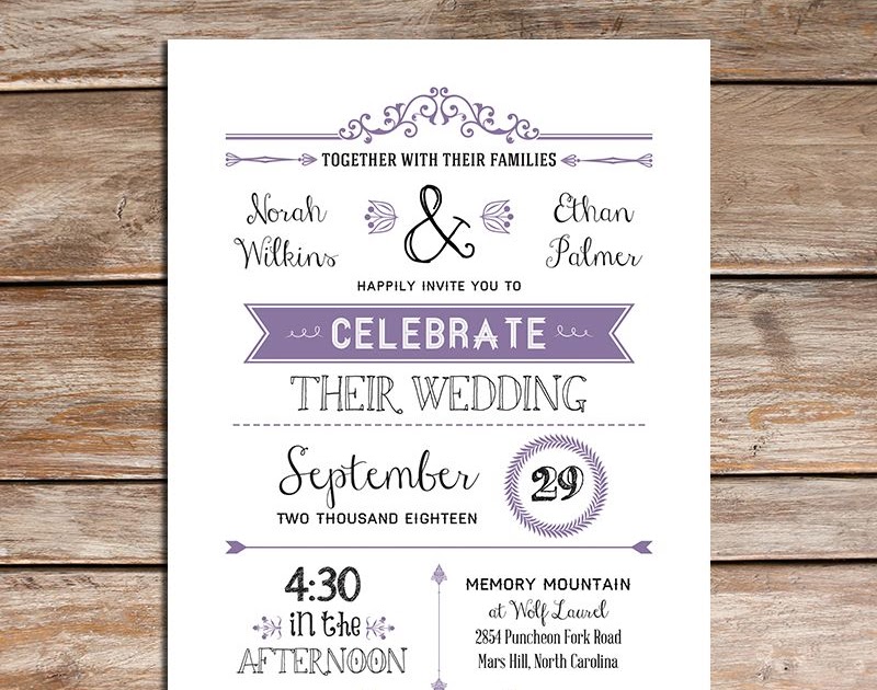 Do It Yourself Wedding Invitations Templates Free - Wedding Invitations