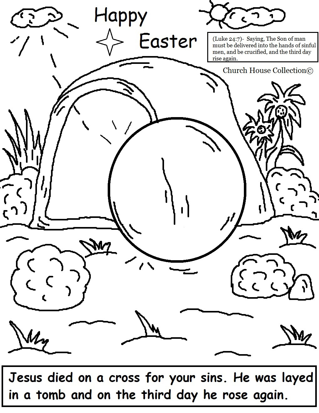 Download Printable Religious Easter Coloring Pages | Coloring Pages ...