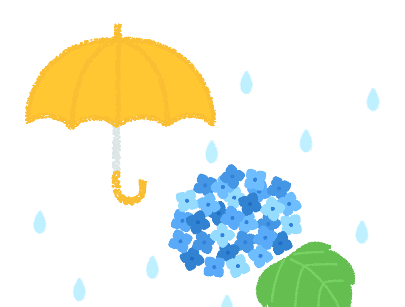 最高のコレクション あじさい いらすと 梅雨 イラスト かわいい