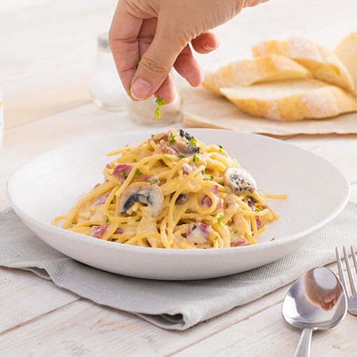 Resep Spaghetti Carbonara Untuk 1 Porsi - Agustus H