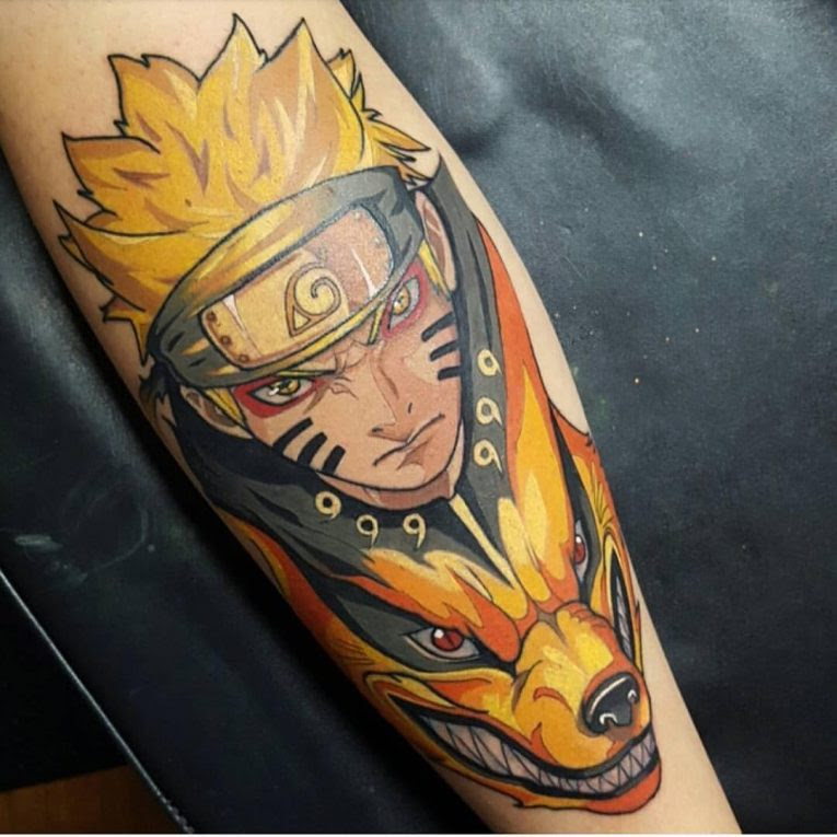  Gambar Tato Animasi Naruto  Gambar  Hitam HD