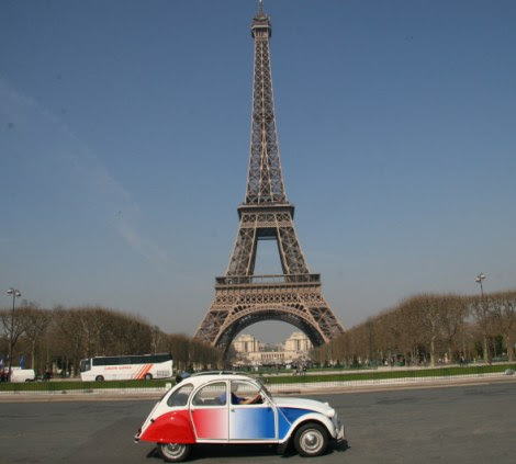 A 2CV in Paris, capital of its original birthplace