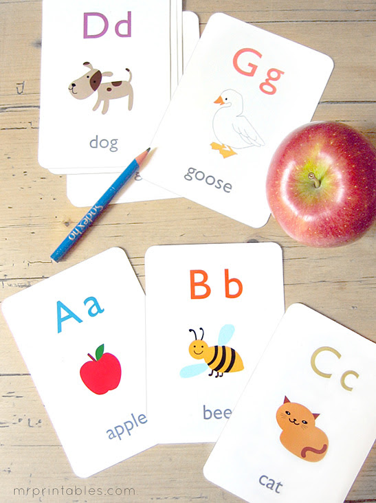 Since abc is the first 3 letters in the alphabet row, it will be easier to call it abc as a title. Alphabet Flash Cards Mr Printables