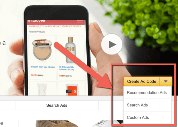 Create Amazon Ad code