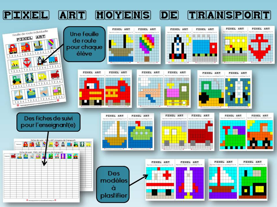 Quadrillage pixel art numérotés de a à z : Pixel Art Ou Le Reperage De Cases Sur Un Quadrillage La Classe De Ludivine