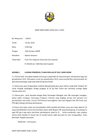 Contoh Surat Rasmi Permohonan Talian Telefon Wisata Banjarsari X