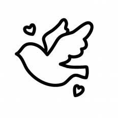 無料イラスト画像 ユニークシルエット 鳥 イラスト 羽ばたく